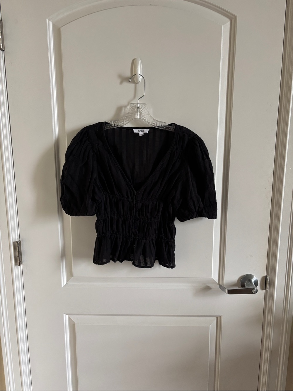 Steve Madden BB Dakota Puff Sleeve Top - Picture 3 of 8